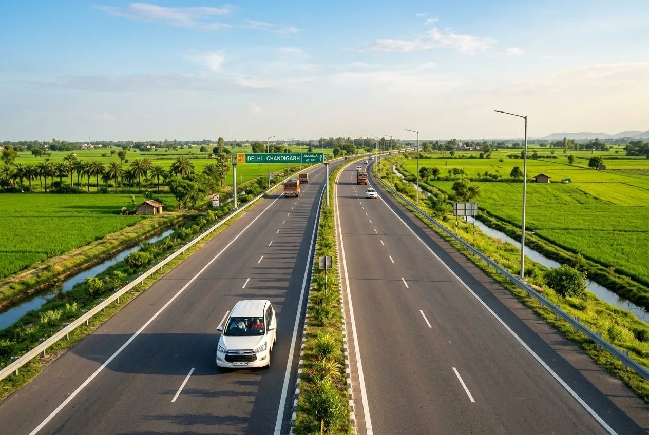 National Highway route from Ayodhya to Varanasi for cab travel